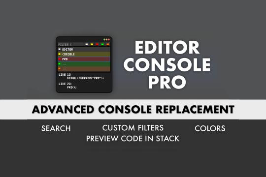 Editor Console Pro Unity Asset