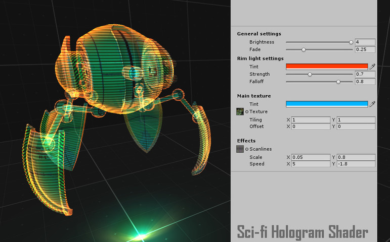 sci fi hologram desktop control