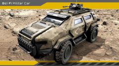 SciFi Military Car - Unity Asset