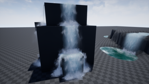 unity particle playground waterfall